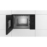 Micro-ondes simple encastrable -BOSCH SER4 - BFL523MB1F - Noir - 7 programmes auto - 38,2 x 59,4 x 31,7 cm