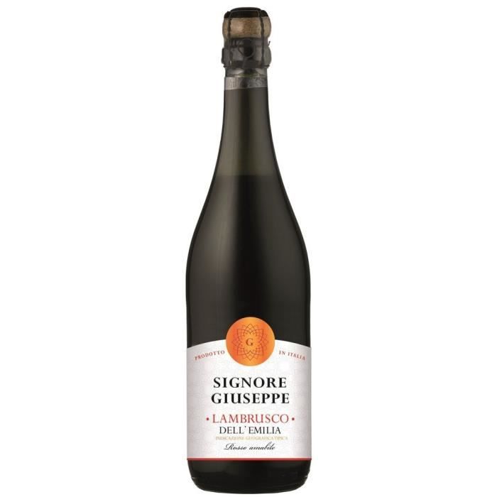 Lambrusco Rouge - Signore Giuseppe - Vin pétillant - 75 cl