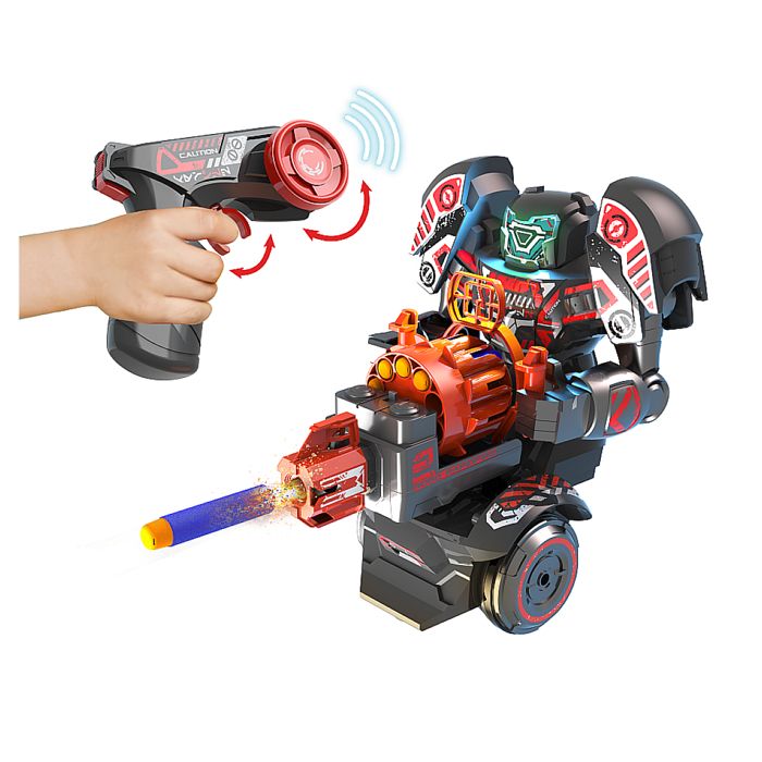 Robot radiocommandé - YCOO - RAPIDFIRE - 19 cm - 15 actions programmables - Des 5 ans