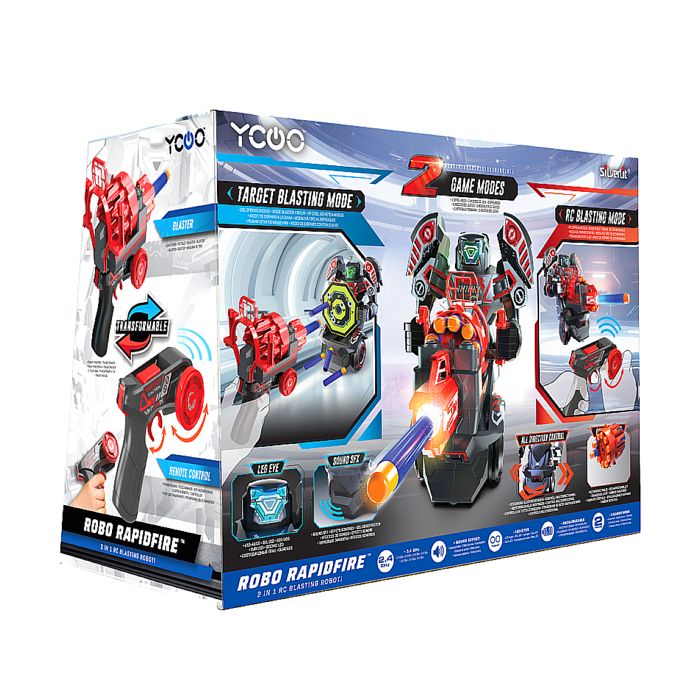 Robot radiocommandé - YCOO - RAPIDFIRE - 19 cm - 15 actions programmables - Des 5 ans
