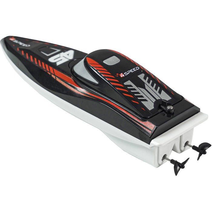 Bateau radiocommandée - 4SPEED - Nitro Wave - Echelle 1/18 - 2,4 GHz - Batterie rechargeable - 6 km/h - Des 5 ans