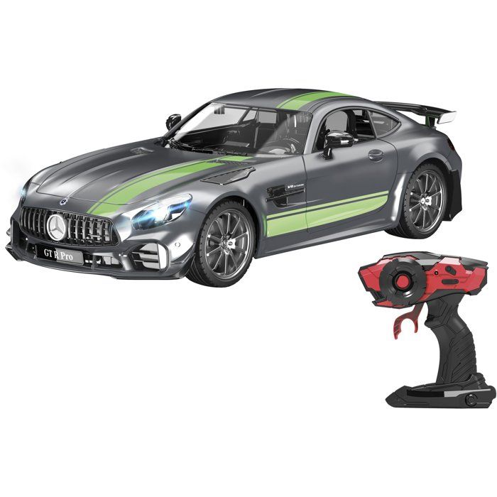 Voiture radiocommandée - 4SPEED - Mercedes AMG - Echelle 1/16 - 15 km/h - Feux LED avant et arriere - Des 5 ans