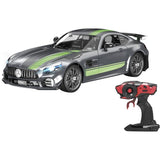 Voiture radiocommandée - 4SPEED - Mercedes AMG - Echelle 1/16 - 15 km/h - Feux LED avant et arriere - Des 5 ans