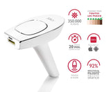 Épilation a lumiere pulsée Silk'n Motion - Épilation longue durée corps et visage - 350.000 flashs - Toutes couleurs de peau