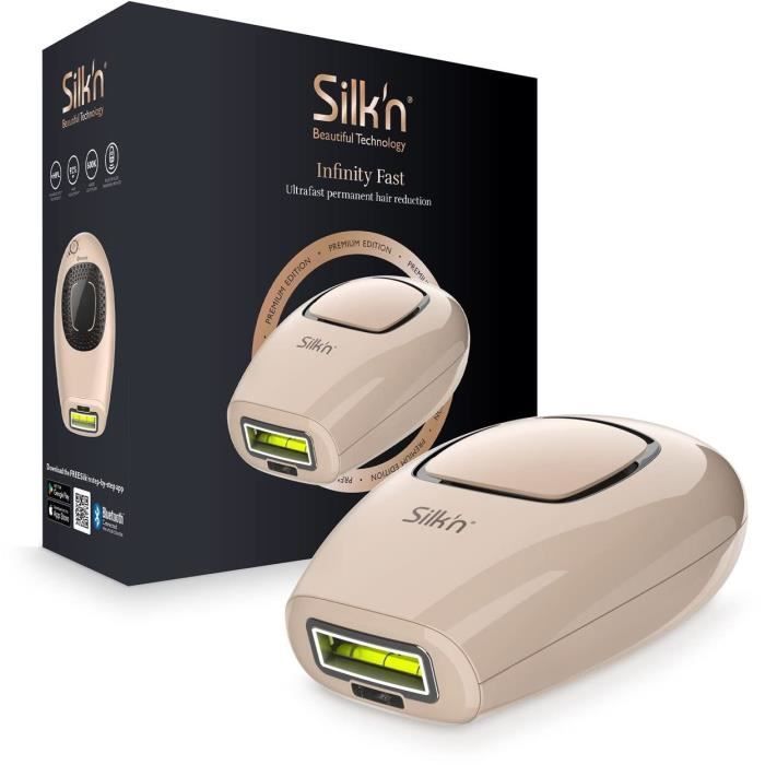 Epilation semi-définitive Silk'n Epilateur à lumière pulsée toutes couleurs de peaux 600.000 flash