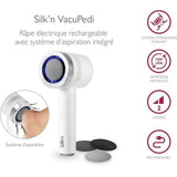 Râpe électrique anti-callosités Silk'n Vacupedi avec aspiration intégrée et 2 râpes incluses