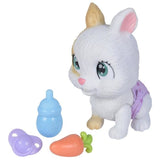 Smoby - Pamper Petz - Lapin a adopter - 4 accessoires - ArticulÈ - Bois et fais pipi - Certificat d'adoption - Des 3 ans