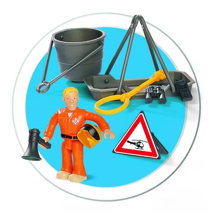 Jouet électronique - SIMBA - Hélicoptere Wallaby - Son et lumiere - Accessoires inclus - 3 ans et plus