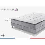 Ensemble matelas sommier 180 x 200 (Sommier 2x90) SIMMONS Hauteur 29 cm - Ressorts ensachés Sensoft - Fabriqué en France -  SW5