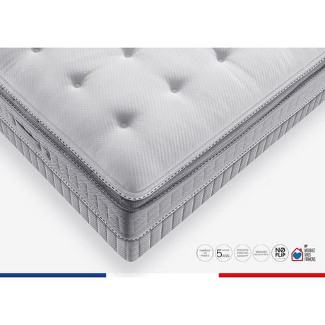 Ensemble matelas sommier 180 x 200 (Sommier 2x90) SIMMONS Hauteur 29 cm - Ressorts ensachés Sensoft - Fabriqué en France -  SW5