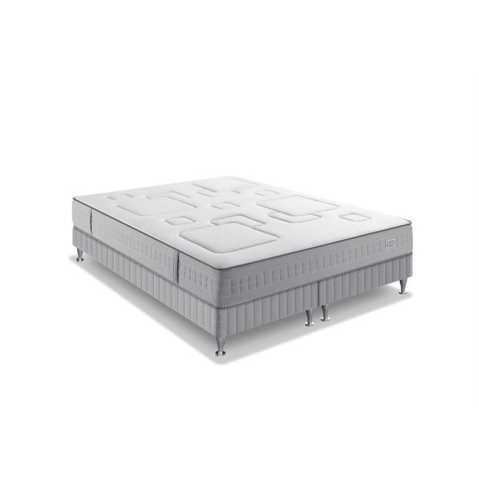 SIMMONS SW3 Ensemble 180 x 200 matelas + 2 sommiers - Ep. 25 cm - No Flip - Ressorts ensachés - Ferme - Fabriqué en France