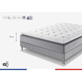 Ensemble matelas sommier 160 x 200 SIMMONS Hauteur 29 cm - Ressorts ensachés Sensoft - Fabriqué en France -  SW5