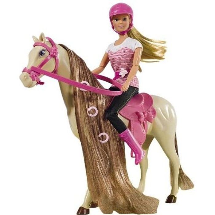 Poupée Steffi Love Equitation 29 cm - SIMBA - Pour filles a partir de 3 ans - Rose