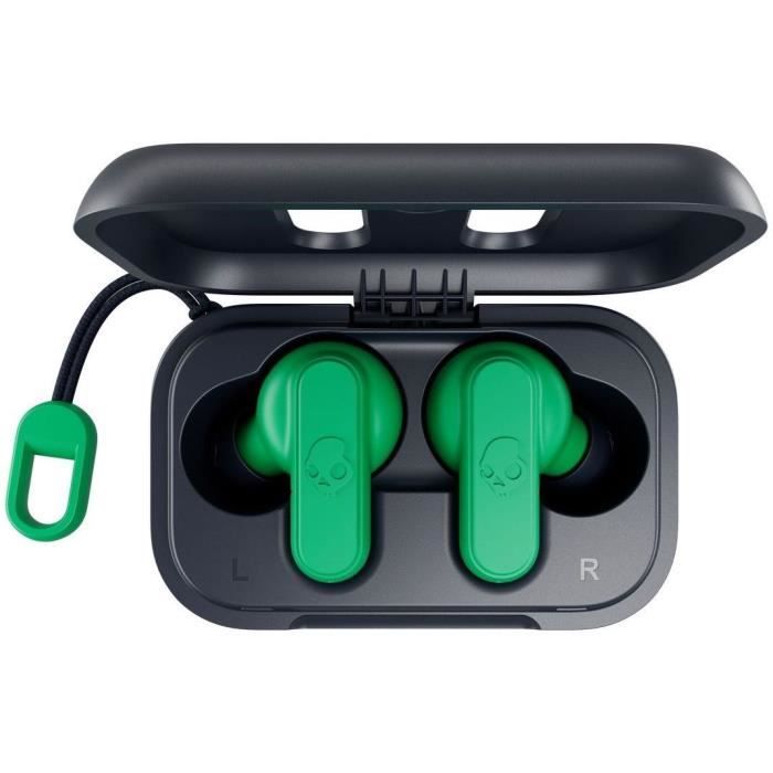 …couteurs sans fil - SKULLCANDY - DIME S2DMW-P750 - Bleu/Vert