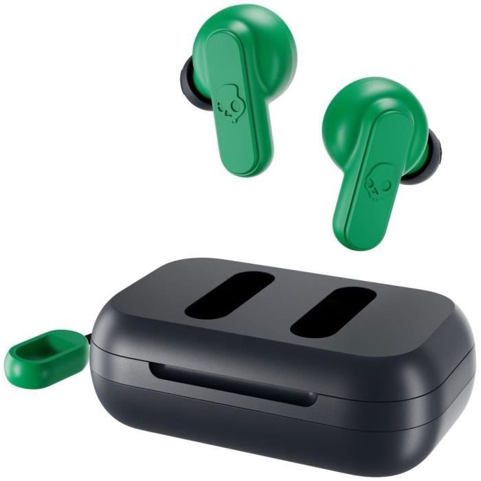 …couteurs sans fil - SKULLCANDY - DIME S2DMW-P750 - Bleu/Vert