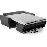 Canapé convertible express 3 places SKY - Tissu Anthracite - matelas 14cm - 192 x 100 x 88 cm