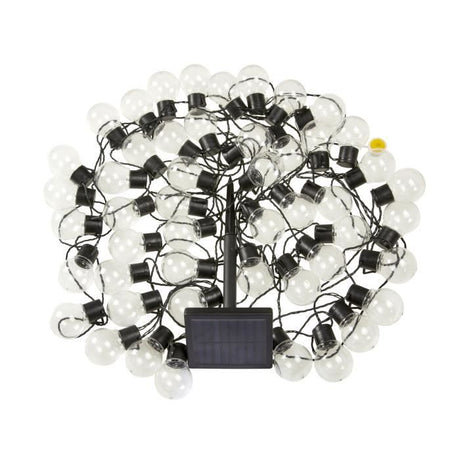 Guirlande solaire SMART GARDEN Globulb 40 LED blanc chaud 13,7 m, panneau solaire, IP44