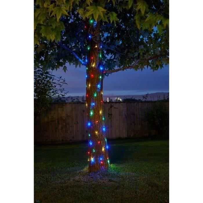 Guirlande solaire d'extérieur Multicolore 100 leds - SMART GARDEN - 11.9m