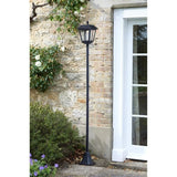 Lampadaire solaire lanterne 170 cm SMART SOLAR - 100 lm, lentille verre effet goutte, LED blanc froid