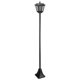 Lampadaire solaire lanterne 170 cm SMART SOLAR - 100 lm, lentille verre effet goutte, LED blanc froid