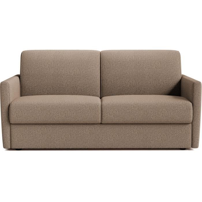 Canapé convertible express - 3 places - SMALL - Tissu beige - 168 x 98 x 86 cm