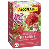 ALGOFLASH NATURASOL Engrais Géraniums, Fleurs de Massifs et Balcons - 1 kg