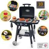SMOBY - Barbecue grill sur Pieds - 18 Accessoires - Hamburger et brochette a assembler - Ustensiles - 3 ans - Fabrication Française