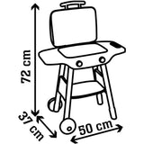 SMOBY - Barbecue grill sur Pieds - 18 Accessoires - Hamburger et brochette a assembler - Ustensiles - 3 ans - Fabrication Française