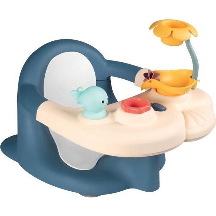 Siege de bain - SMOBY - Little - Tablette d'activités - Ventouse - Bleu