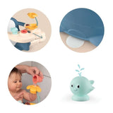 SMOBY - Little Smoby - Siege de Bain - 2 en 1 - Tablette d'Activités Réglable - Ventouses Incluses - des 6 Mois - Fabriqué en France