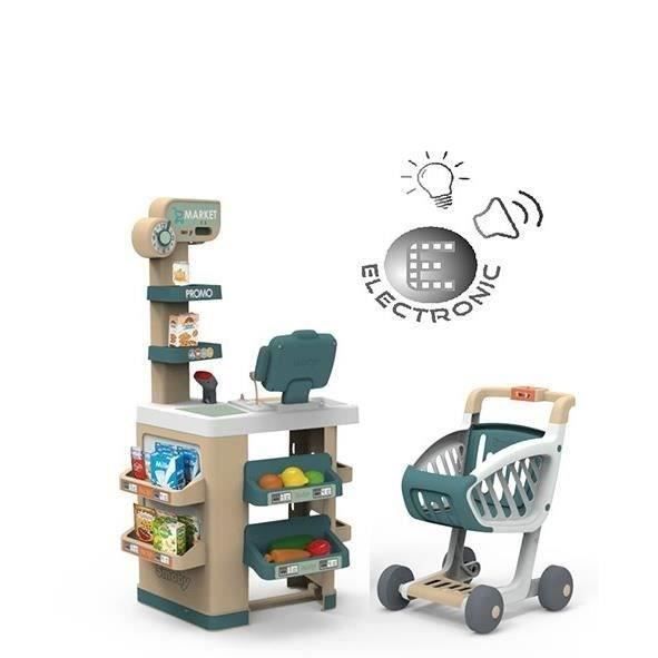 SMOBY - Jouet d'imitation Marchande - Caisse enregistreuse avec différentes fonctions - Des 3 ans