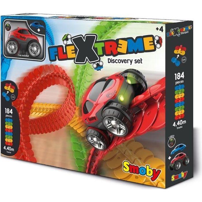 FleXtreme Set Decouverte - Circuit voiture - 4,40 metres de long - SMOBY