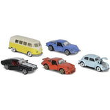 Coffret Cadeau Vintage 5 Véhicules - MAJORETTE - Modeles rétro a roues libres - Métal - Échelle 1/64 - Des 3 ans