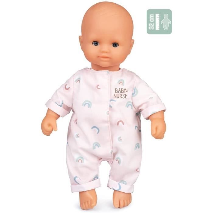 Poupon Baby Nurse bÈbÈ d'amour 32 cm - Smoby - Mixte - Souple - Tenue colorÈe