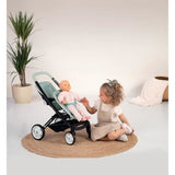 Smoby maxi-cosi poussette jumeaux sauge - poupons non inclus- des 3 ans