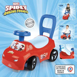 Smoby - Porteur auto enfant 2 en 1 - Spidey - Coffre sous la selle - Des 10 mois - Fabrication franÁaise