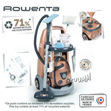 SMOBY - Rowenta - Chariot de Ménage + Aspirateur - Jouet d'Imitation - Fonction Electronique - 9 Accessoires - Des 3 ans