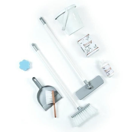 SMOBY - Rowenta - Chariot de Ménage + Aspirateur - Jouet d'Imitation - Fonction Electronique - 9 Accessoires - Des 3 ans