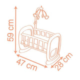 SMOBY - Baby Nurse - Berceau a barreaux - des 18 mois