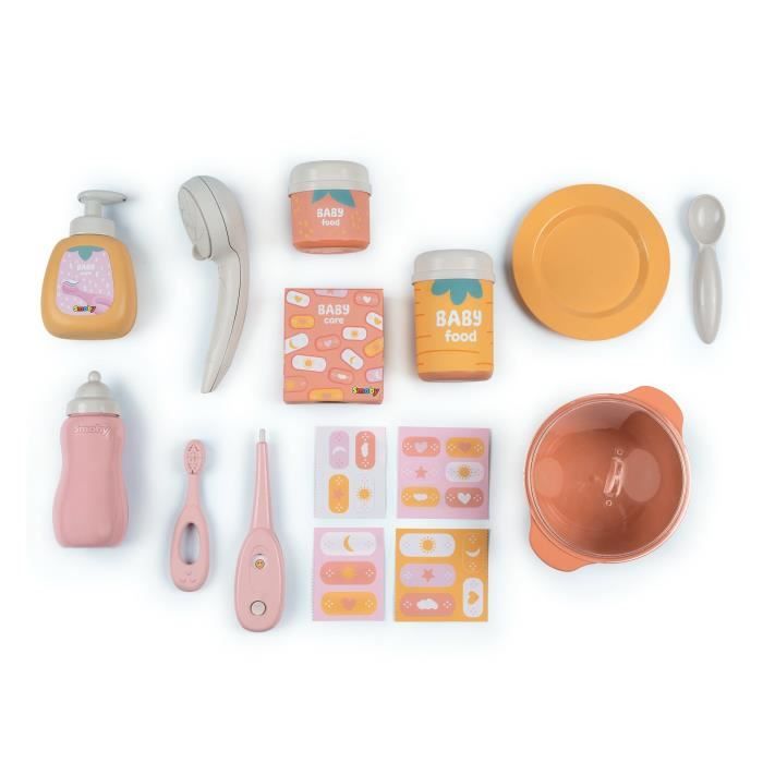 SMOBY - Baby Nurse - Grande maison des bébés pour poupons - 19 accessoires - des 3 ans