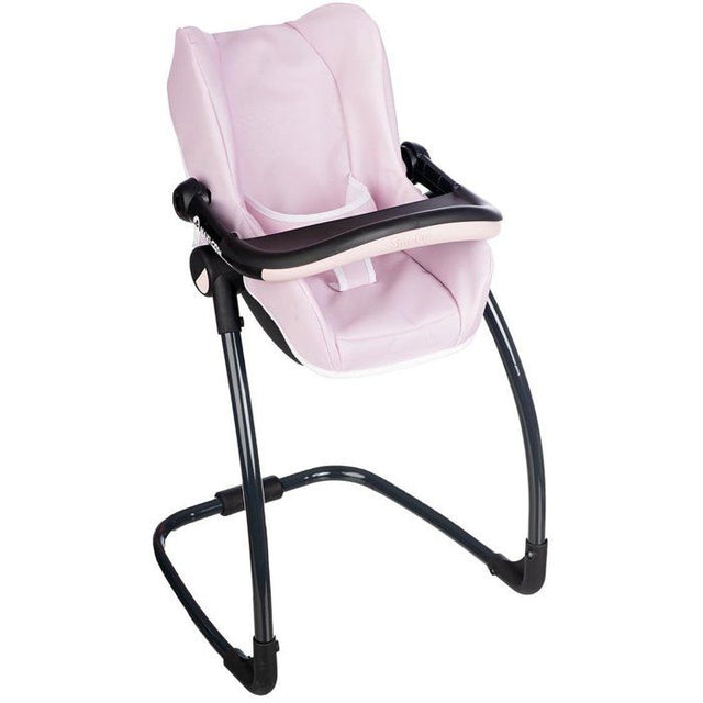 SMOBY - Maxi cosi - Siege + Chaise haute rose  -3 en 1 - Pour poupon - Des 3 ans