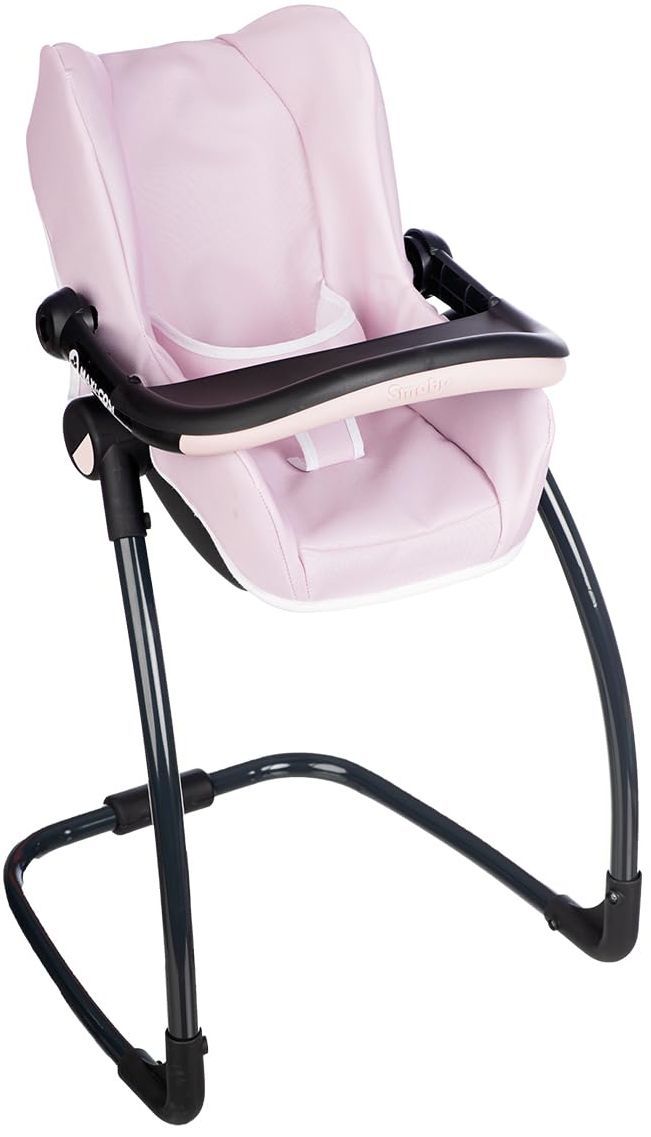 SMOBY - Maxi cosi - Siege + Chaise haute rose  -3 en 1 - Pour poupon - Des 3 ans