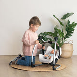 SMOBY - Maxi cosi - Siege + Chaise haute beige  - 3 en 1 - Pour poupon - Des 3 ans