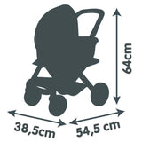 SMOBY - Maxi-Cosi Poussette+Landau Rose - Pour Poupon - 3en1 - des 3 ans