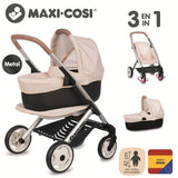 SMOBY - Maxi-Cosi Poussette+Landau Beige - Pour Poupon - 3en1 - des 3 ans