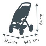 SMOBY - Maxi-Cosi Poussette Jumeaux Rose - des 3 ans