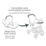 SMOBY - Maxi-Cosi Poussette Jumeaux Rose - des 3 ans