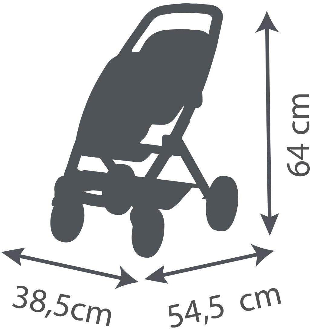SMOBY - Maxi cosi - Poussette Jumeaux beige  - Pour poupon - Des 3 ans