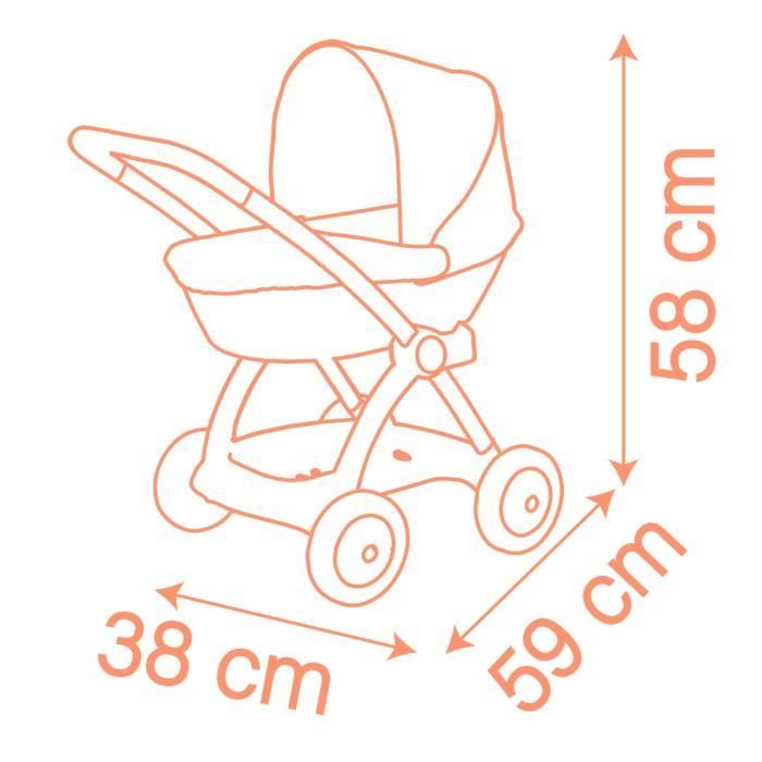 SMOBY - Baby Nurse - Landau - des 18 mois