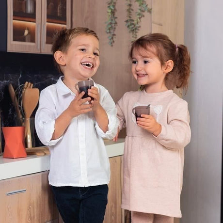 SMOBY - Machine Expresso - Jouet d'Imitation Réaliste - Sons et Effets Lumineux - 6 Accessoires - Développer la Créativité
